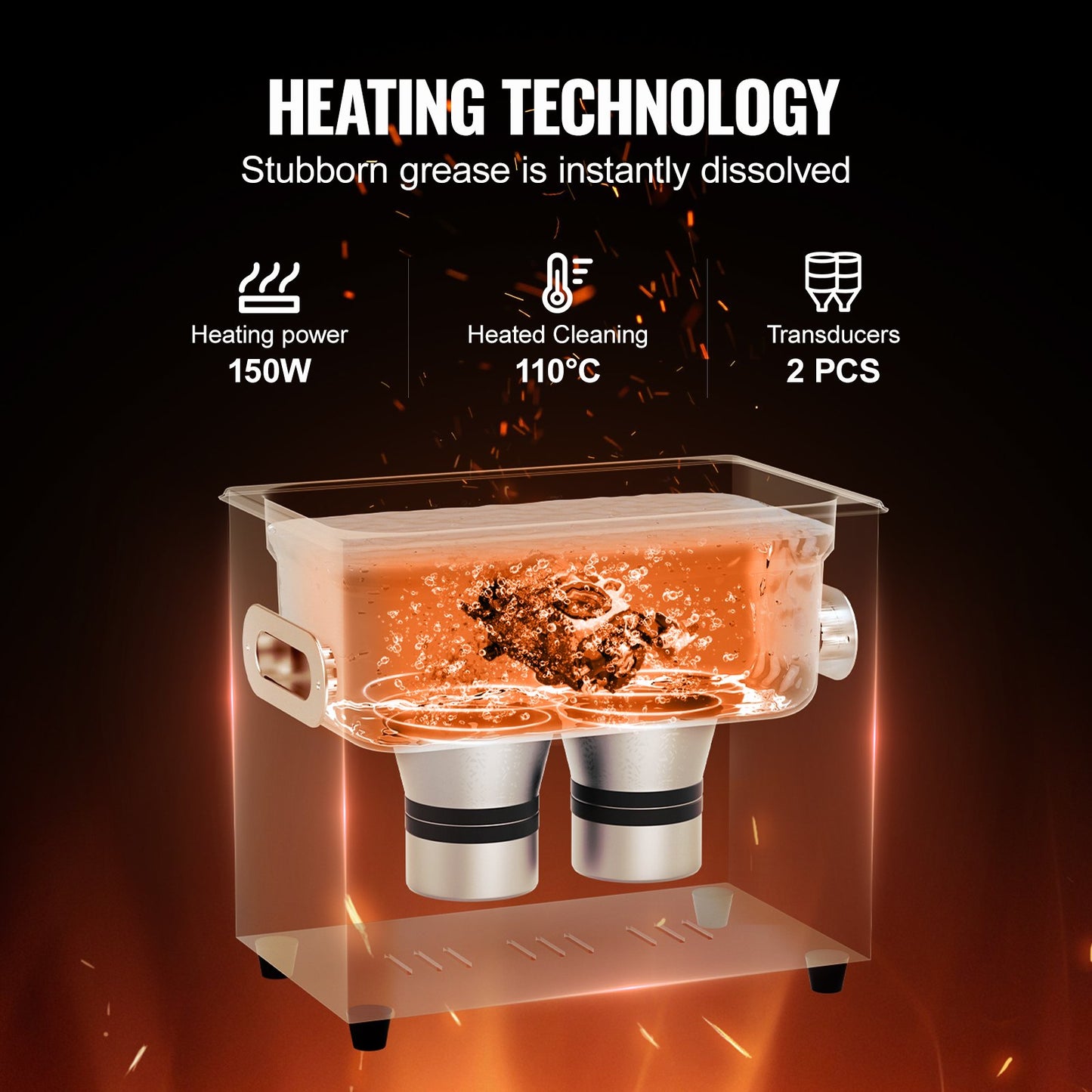 3L ultraljudsrengöring med värmetimer och korg, professionell digital sonisk kavitationsmaskin, 120W rengöringsmaskin för klockinstrument, glasögon, mynt, metalldelar, verktyg