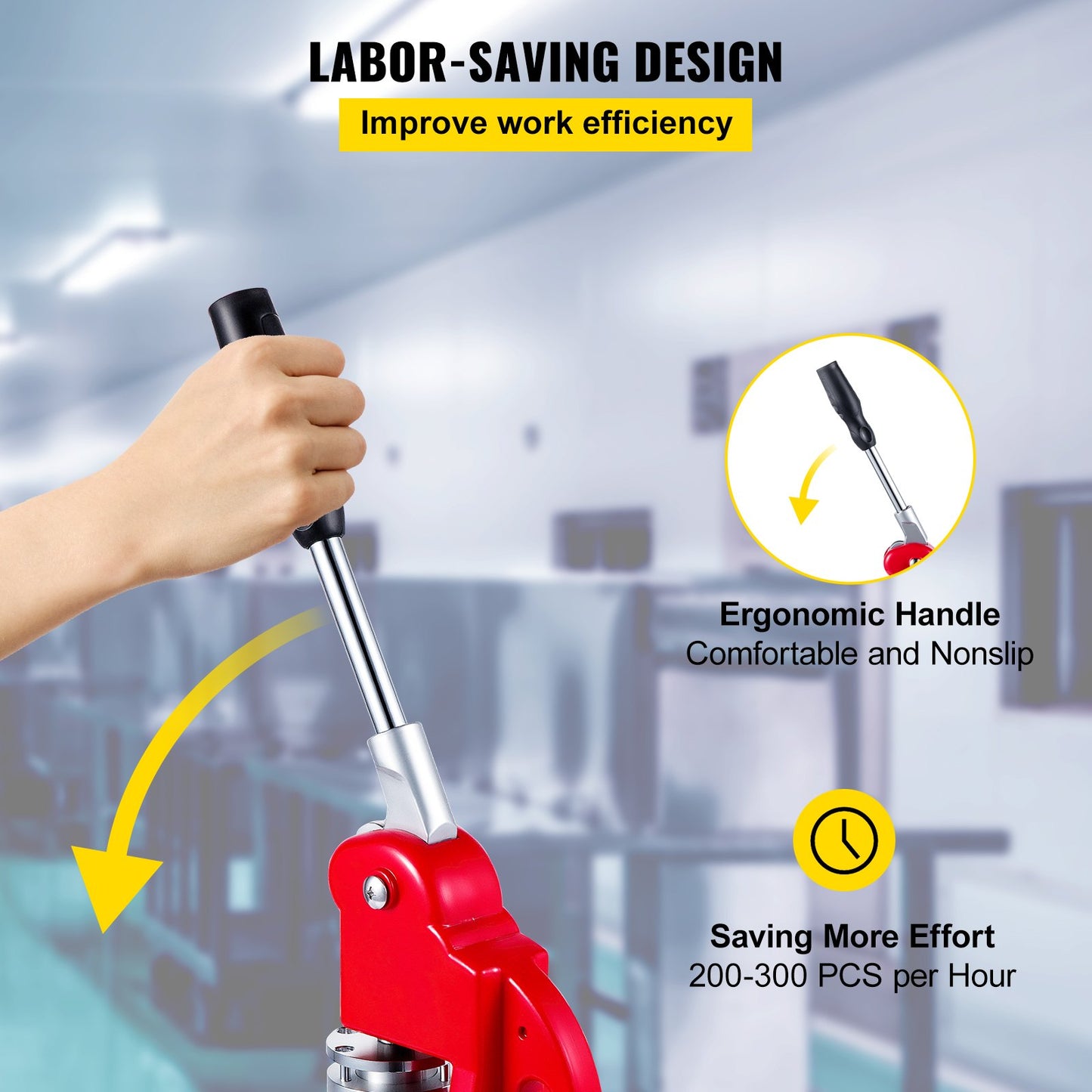 44 mm knapptillverkare 1,73 knapp- och namnskyltsmaskin Knapppress Stanspress med 1000 knappar (1000 st)