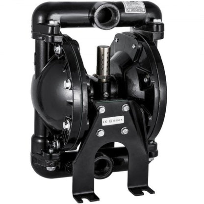 Luftdriven dubbelmembranpump 25,4 mm (1 tum) Inlopp Utlopp Aluminium 91 L/min (24 GPM) Max 8 bar (120 PSI) för industriellt bruk