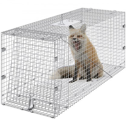 Fälla för levande djurbur 106,7 x 40,6 x 45,7 cm Human kattfälla Katter Ekorrar Mus
