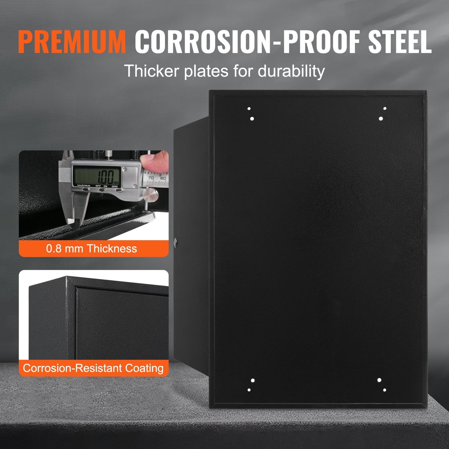 Skåp med 200 nycklar, nyckellåslåda med justerbara hyllor, säkerhetsnyckelförvaringslåda i stål, nyckelorganisatör med 200 färgglada nyckelbrickor och 4 registerkort för skola, kontor, hotell