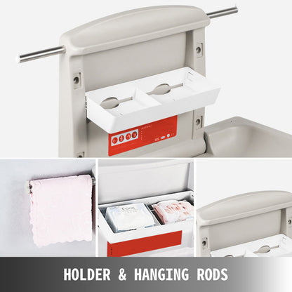 85 × 57 × 47 cm Horisontellt skötbord Väggmonterat skötbord för blöjor Vertikalt nedfällbart skötbord
