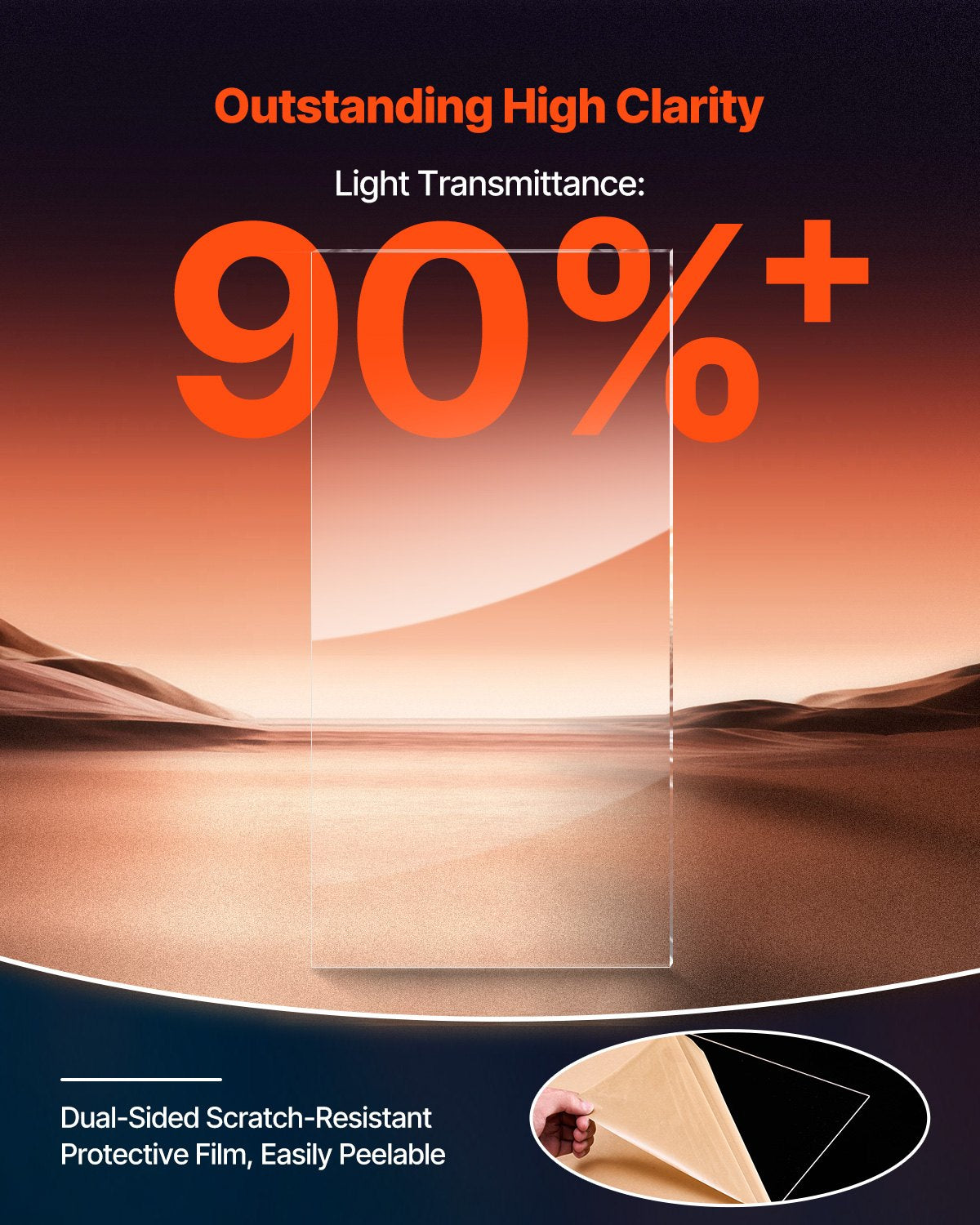 Plexiglas akrylskivor, 2-pack plastskivor, 24 x 48 tum 1/8 tum tjock klar plast gjuten transparent glas för hantverksprojekt, reservglas till bildram, gör-det-själv-display, lätt att skära