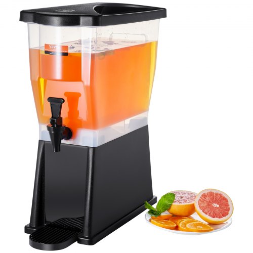 Dryckesdispenser, 3-gallons dryckesdispenser för fester, plastjuicedispenser med stativ och lock, iste-citronjuice-vattendispenser, för restauranger, hotell, fester