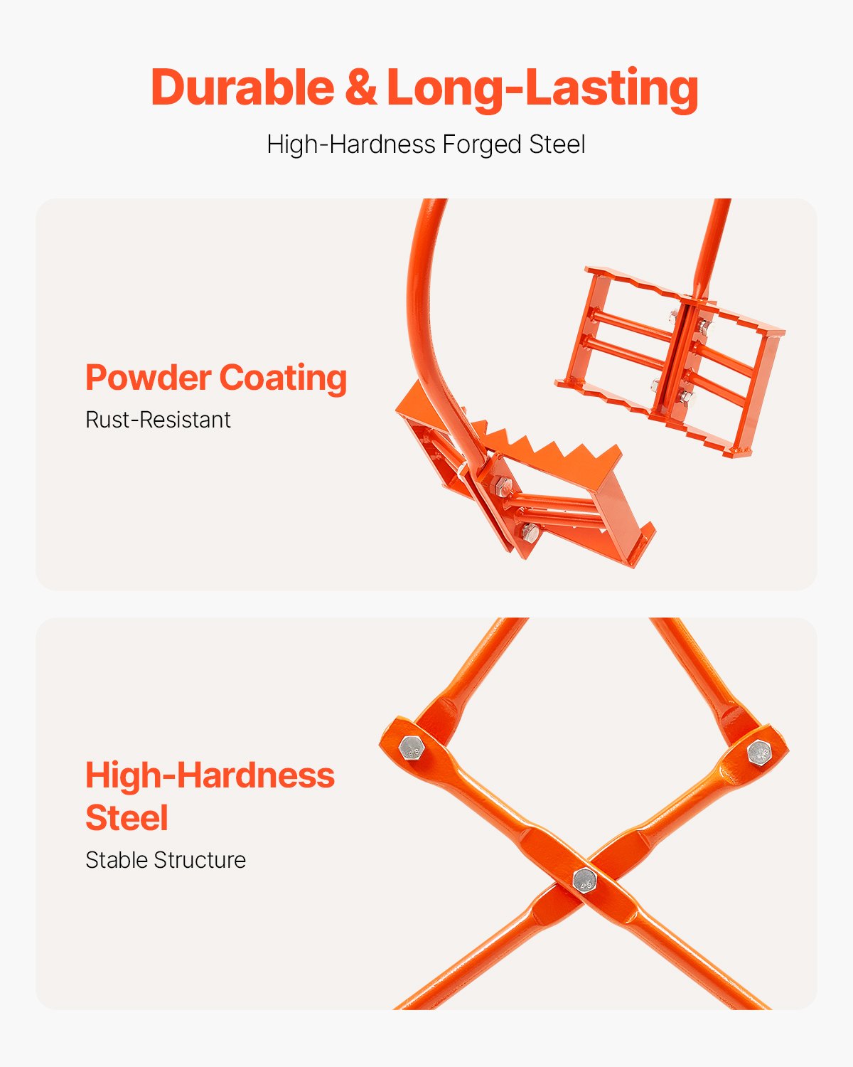 24in Stone Lifting Tongs, 2-Claw Rock Tongs, Heavy Duty Steel Log Tongs, 1100LBS Lifting Capacity, Swivel Log Grapple, Serrated Claw Design, Easy Chain Hook up Tongs for Stone Blocks & Marble