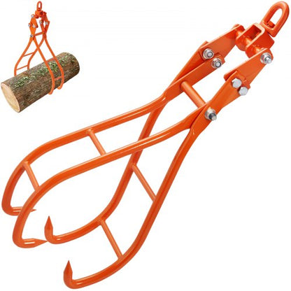 Timmerklokrok, 28 tums 4-klos stockgrip för timmertänger, svängbar stålstockningstänger, Eagle Claws-design med 2205 lbs/1000 kg lastkapacitet för traktorer, fyrhjulingar, lastbilar, gaffeltruckar