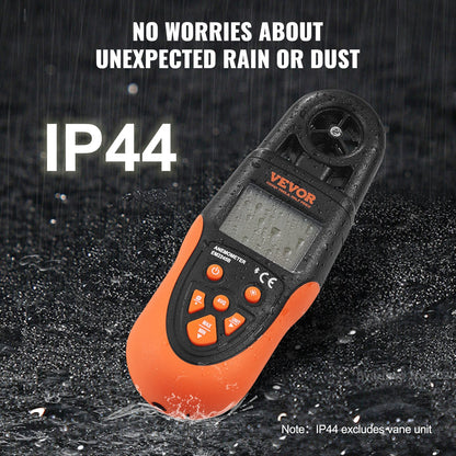 Bluetooth handhållen anemometer, 14℉-140℉, digital vindhastighetsmätare med LED-bakgrundsbelyst skärm, mäter vindhastighet, vindtemperatur, luftflöde, vindkylning, för surfing, drönare, flygning, HVAC