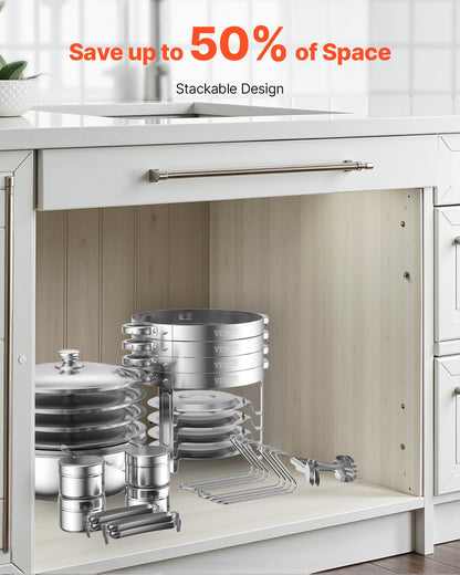 Varmfatbufféset, 5 liter, 4-pack, rostfritt stålvärmare med 4 fullstora kastruller, rund cateringvärmare med glaslock, vattenpanna, hopfällbart stativ, bränslehållare, för bröllopsfest, bankett