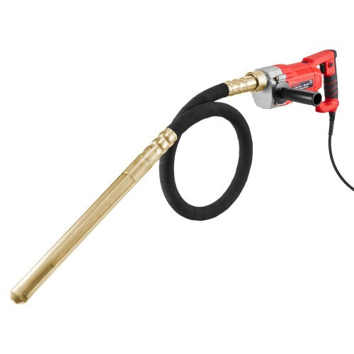 Handhållen betongvibrator, 800W elektrisk vibrator 4000 varv/min, elektriskt betongvibrationsverktyg med 1,5 m axelstång, bärbar penncementvibrator tar bort luftbubblor och blandar betong