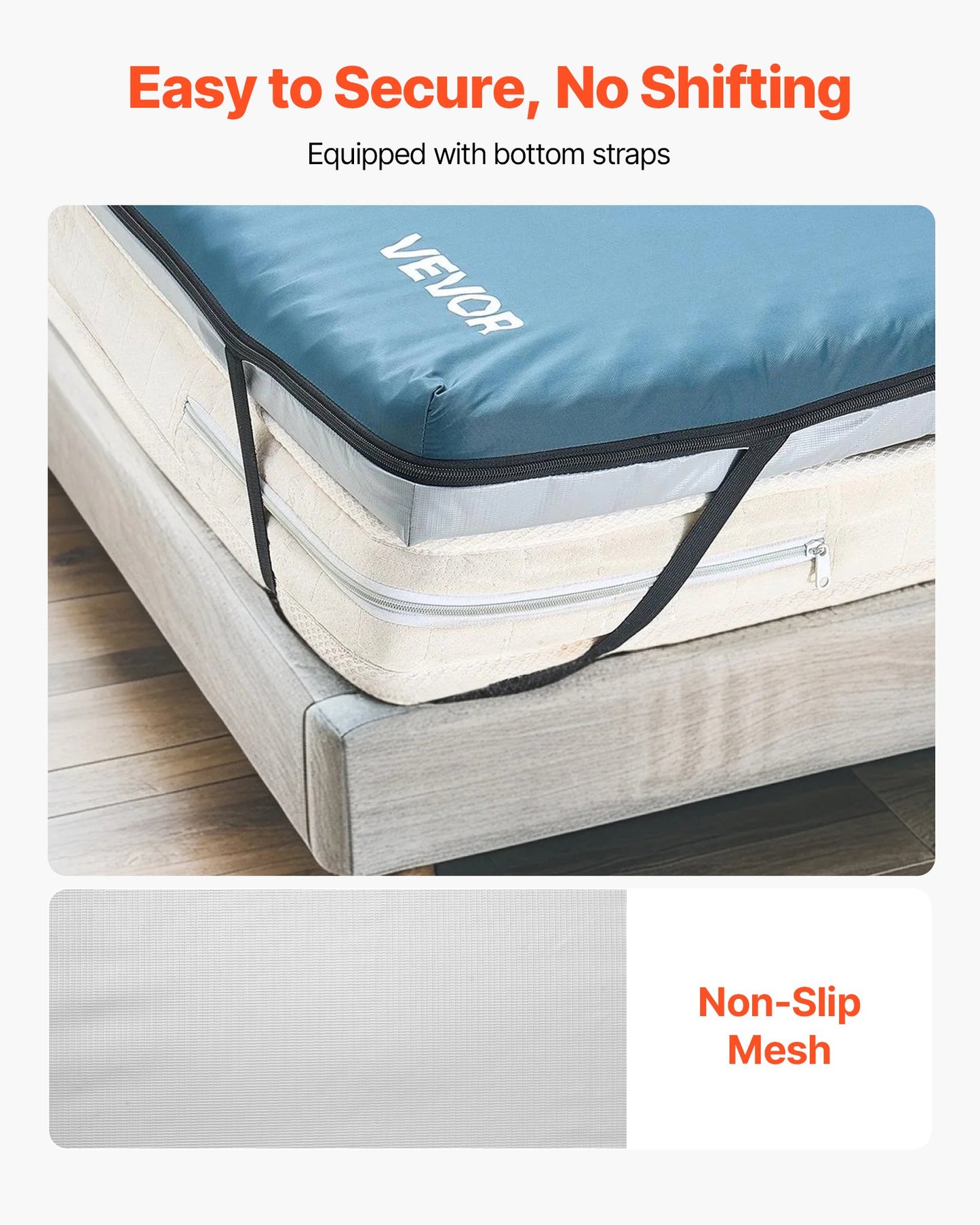 Sjukhussängmadrass, 136 kg belastning, tryckfördelande långtidsvård Medicinsk skummadrass av dubbelt lager, vattentät för behandling av liggsår Vårdhem och hemsjukvård, 864 x 1930 x 89 mm