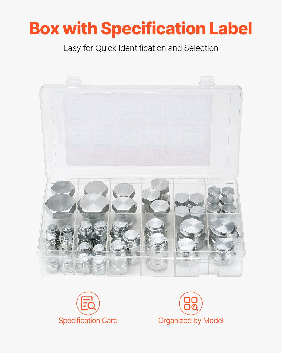 64 delar BSPP hydraulkopplingar, hydrauliskt lock och pluggsats med precisionsgängning, galvaniserat stål för kraftiga hydraulkopplingar, instrumentstorlekar 04/06/08/10/12/16