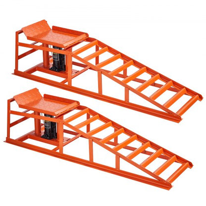 Hydrauliska bilramper, 2 st 5T 11000 lbs, 270-360 mm lyfthöjd, kraftiga hydrauliska fordonsramper, bärbara billyftar för underhåll av garage och oljebyten, reparation av lastbilar och fordon