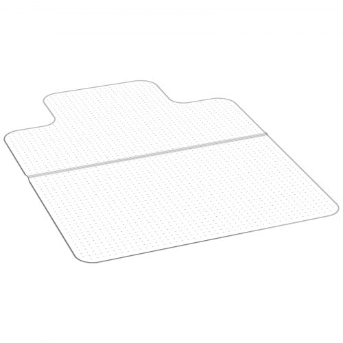 Stolsmatta med läpp, 915 x 1225 mm kontorsmatta för kortluggiga heltäckningsmattor, golvskyddsmatta i plast med nitar, halkfri och lätt att rengöra, smidig glidmatta under skrivbordet för hemmakontor