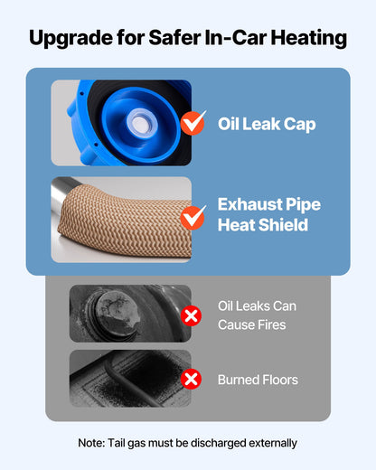 Dieselluftvärmare, 8 kW DC12-24V, snabbvärmande dieselparkeringsvärmare med fjärrkontroll och digital färgdisplay, 10L bränsletank, lågt brus, röstmeddelande, för husbil, lastbil, båt och släpvagn