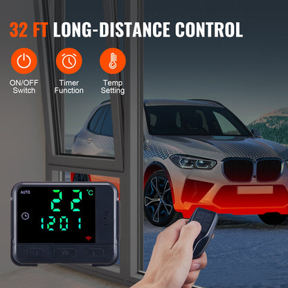 Diesel Air Heater 12V 5KW LCD Display Remote Control for Car Bus RV