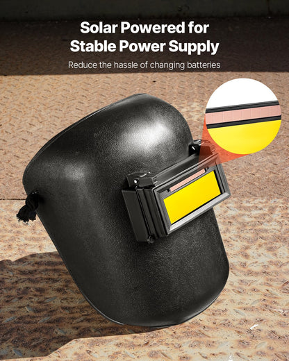 Automatisk nedbländande svetslins 108 x 51 mm, svetslins med skugga 10, äkta färg, dubbla ljusbågssensorer, kompatibel med de flesta svetshjälmar för TIG-, MIG-, MMA- och ljusbågssvetsningstillämpningar