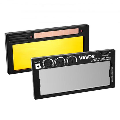 Auto Darkening Welding Lens 108 x 51 mm, Shade 5-13 Adjustable True Color Welding Lens with Dual Arc Sensors, Compatible with Most Welding Helmets for TIG, MIG, MMA Applications