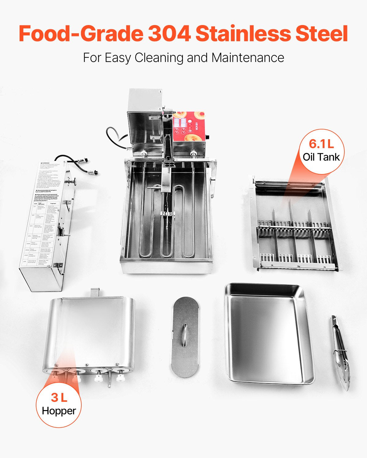 Kommersiell automatisk munkmaskin, 4 rader munktillverkningsutrustning, elektrisk högeffektsmunkmaskin för 240 st/timme, automatisk fritös i rostfritt stål, med intelligent styrning