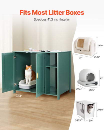 Robotbur för kattsand, självrengörande kattlåda 105 cm, med låda och avtagbar avdelare, automatisk kattlåda med inbyggt eluttag, passar de flesta smarta kattlådor