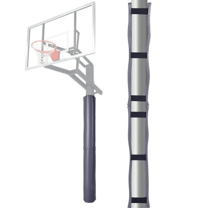 Basketbollsstångsdyna, 193 cm hög och 3,8 cm tjock, kraftig stångdyna som kan omslutas, passar 2–16,3 cm runda och 10,5 x 10,5 cm fyrkantiga stänger, vattentät skyddsdyna för alla väderförhållanden, för källargarage