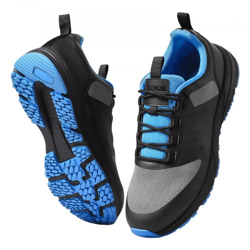Crosstrainingskor, M-breda sneakers UK storlek 9, skor med bred tåbox, stöd för hålfoten och justerbar snörning, träningsskor för löpning, gymnastik, hundpromenader och tyngdlyftning (svart)