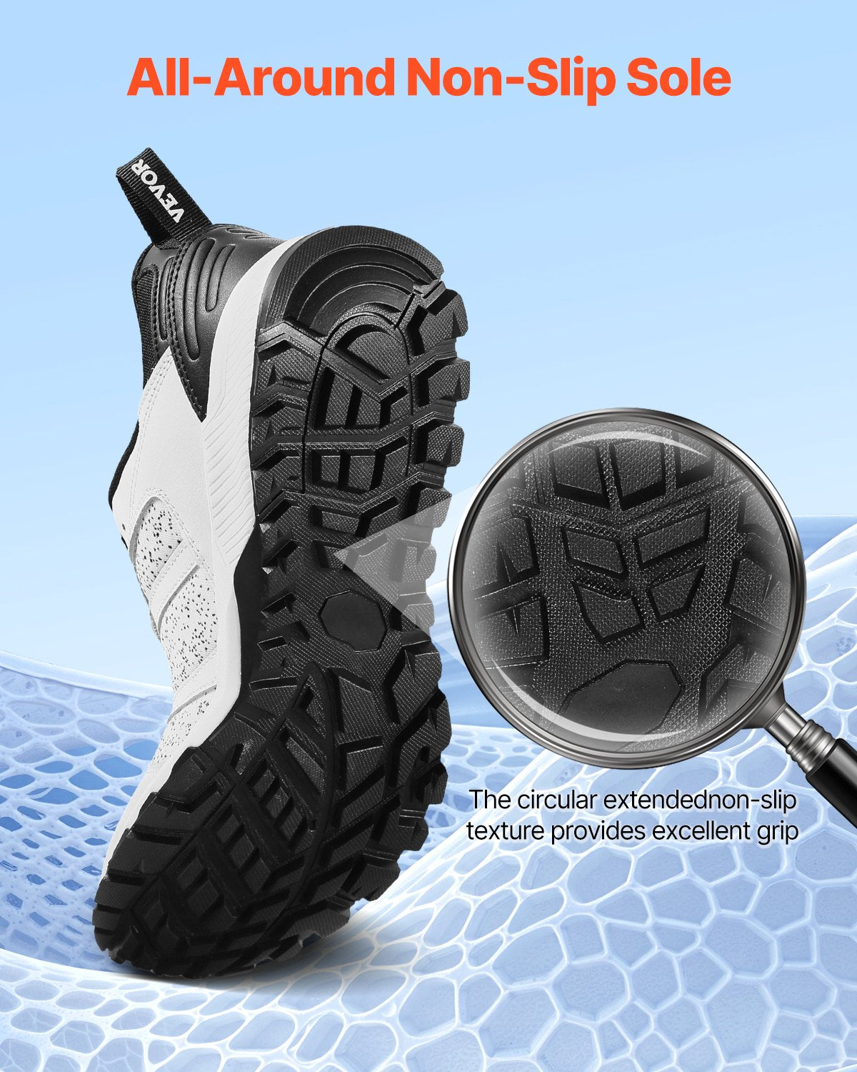 Crosstrainingskor, W-vidd sneakers UK storlek 11, skor med bred tåbox, stöd för hålfoten och justerbar snörning, träningsskor för löpning, gymnastik, hundpromenader och tyngdlyftning (vit)