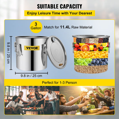 Destillationssats för hembränt, 12,5 liter vatten, eterisk olja, med vattenpump