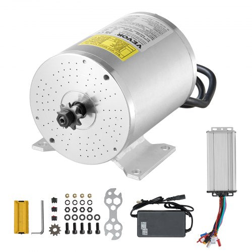 1800W elektrisk borstlös likströmsmotorsats - 48V 4500rpm motor med uppgraderad hastighetsregulator för gokart, elcykel, motorcykel, skoter