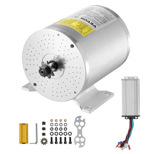 2000W elektrisk borstlös likströmsmotorsats - 48V 4300rpm motor med uppgraderad hastighetsregulator för gokart, elcykel, motorcykel, skoter