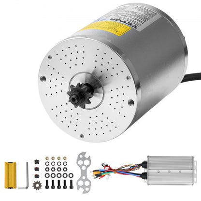 3000W elektrisk borstlös likströmsmotorsats - 72V 4900rpm motor med uppgraderad hastighetsregulator för gokart, elcykel, motorcykel, skoter