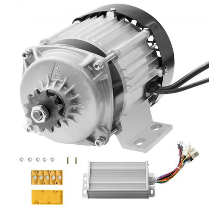 500W elektrisk borstlös likströmsmotorsats - 48V 2700rpm motor med uppgraderad hastighetsregulator för gokart, elcykel, motorcykel, skoter