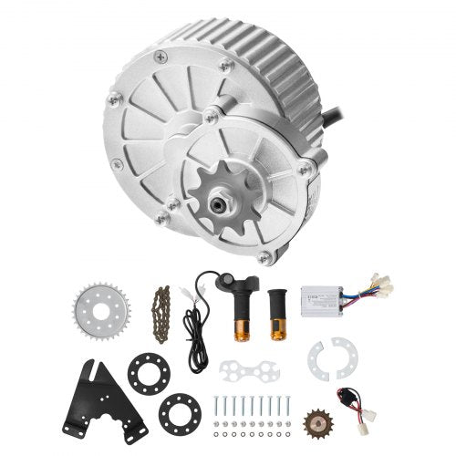 450W elektrisk borstad likströmsmotorsats - 36V 3000rpm motor med uppgraderad hastighetsregulator och vridgreppsgasreglage för gokart, elcykel, motorcykel, skoter