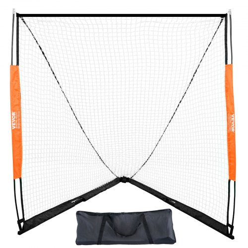 Lacrossemål, 1,8 x 1,8 m lacrossenät, bärbart lacrossemål med bärväska, lacrosseträningsutrustning för trädgården med glasfiberspön, lättmonterat collegemål, perfekt för ungdoms- och vuxenträning