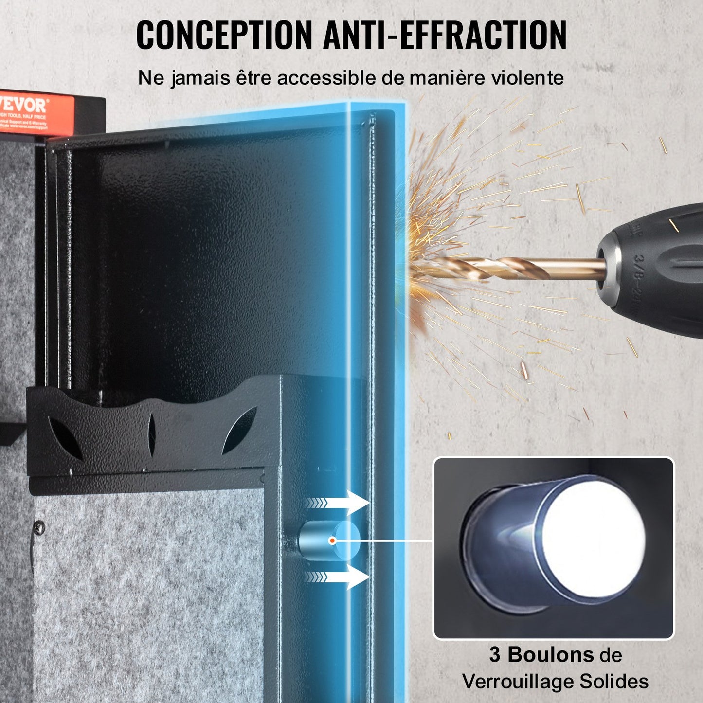 Vapenskåp för 5 gevär, gevärskåp med fingeravtryckslås, snabb åtkomst till vapenförvaring för hagelgevär med avtagbar hylla, pistolställ, ammunitionslåda för hemmavapen och pistoler