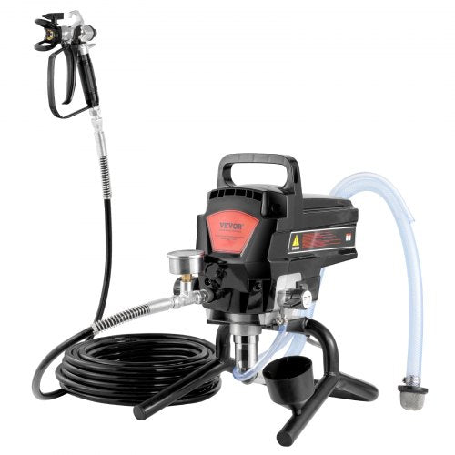Stativ Airless Färgspruta, 950W 3000PSI Högeffektiv Elektrisk Airless Spruta, Fin Och Jämn Målningseffekt, Handhållna Färgsprutor För Heminredning Och Utomhusmöbler Och Staket