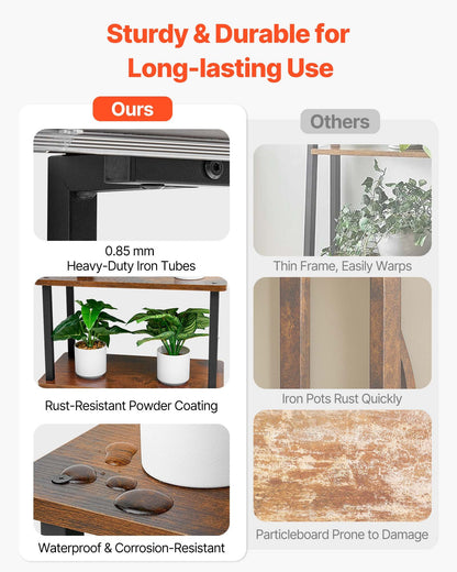 Växtställ för inomhusbruk med odlingslampor, 157,5 cm högt 8-våningars upplyst växthylla, metallhörnhållare för växter, 3 timer och 10 ljusstyrkor, trädformat blomställ för vardagsrumsbalkongdekor