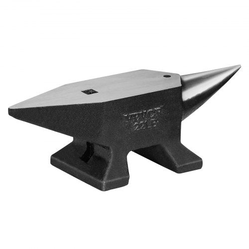 Städ i gjutstål med enkel hornprofil, 10 kg städ i gjutstål, hög hårdhet, robust runt hornstäd, smed, stor bänkskiva och stabil bas, med runt och fyrkantigt hål, metallsmedsverktyg för böjning och formning