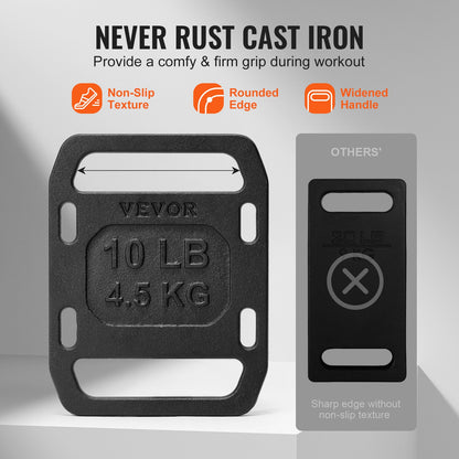 Gjutjärnsvikter för ruck, 10 lb par ruckplatta, viktade vikter för rucking, justerbar ruckplatta med remmar, för rucking, gungor, knäböj, styrketräning, tyngdlyftning, fitnessträning
