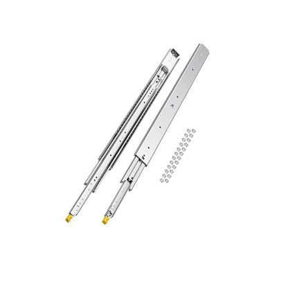 1 par lådskenor med full utdragbar låda 18 20 22 28 30 32 36 38 40 44 48 52 56 60 tum, 500 lbs lastkapacitet Låsbara lådskenor, kullager med låsbar sidomonterad lådskena