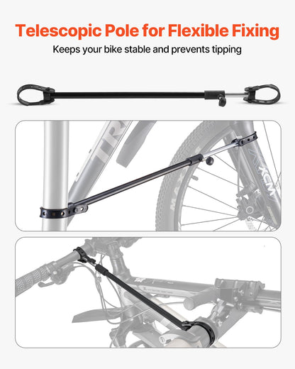 Cykelreparationsställ, max. 110 lb kraftigt cykelarbetsställ med 40,3-59,4 tum justerbar höjd och stor verktygslåda, hopfällbart elcykelunderhållsställ, Shop Home Mechanics för mountainbike och racercyklar