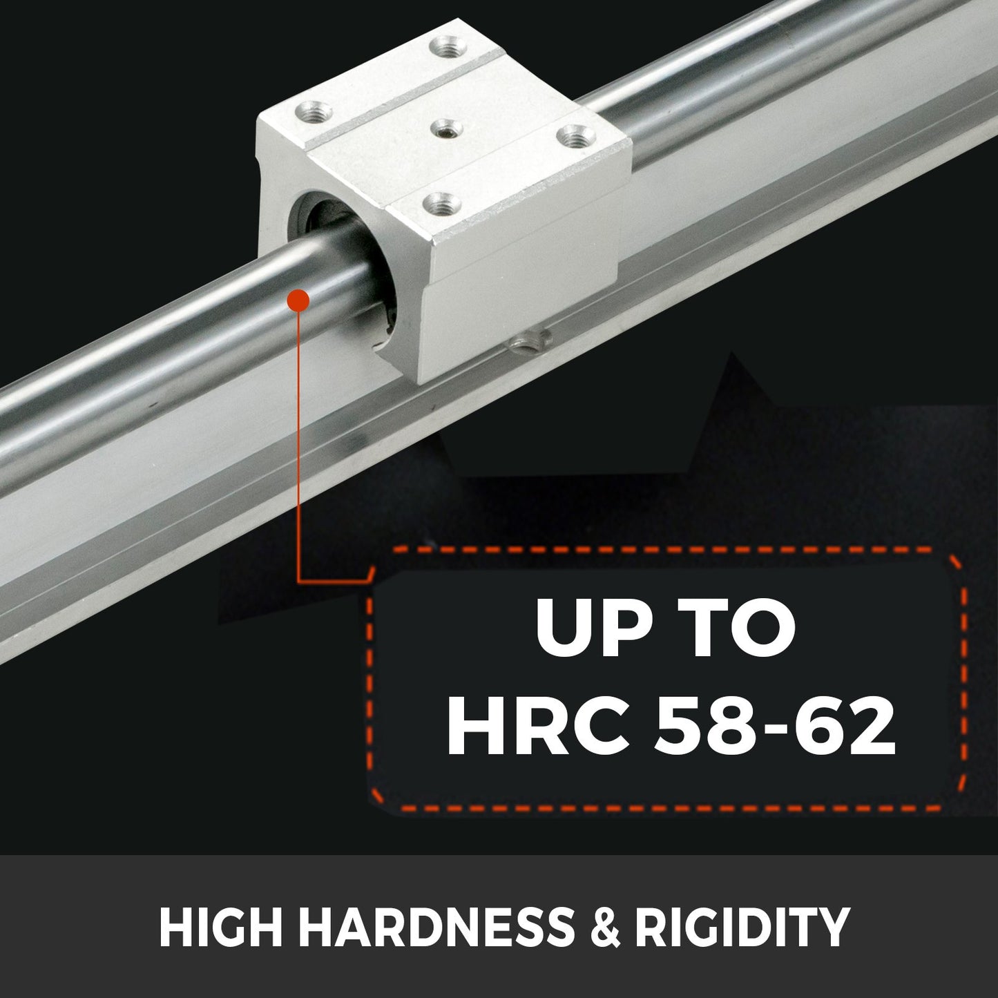 Linear Rail 2PCS 500mm SBR16 Linear Slide Rail 4PCS SBR16UU Bearing Block CNC Kit Linear Rails and Bearings Kit CNC Rails Linear Rail Set for CNC Machines Automated Machines and Equipments