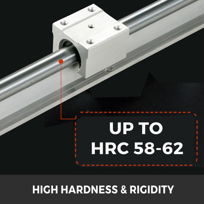 Linear Rail 2PCS 500mm SBR16 Linear Slide Rail 4PCS SBR16UU Bearing Block CNC Kit Linear Rails and Bearings Kit CNC Rails Linear Rail Set for CNC Machines Automated Machines and Equipments