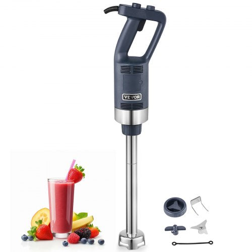 Kommersiell stavmixer, 500W kraftig handmixer, 16 tums steglös variabel hastighetsmixer med rostfritt stålblad, bärbar multifunktionell mixer för soppa, såser, potatismos, grädde