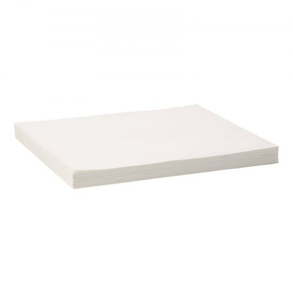 Filterpapper för fritös, 100 ark, 46 x 41 cm, reservfilterark för fritös för 18/38 liter kommersiell mobil fritös, för restaurang, snabbmatsrestaurang, Carnival-kiosk