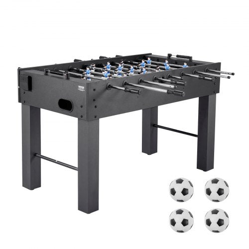 Fotbollsbord, 137 cm standardstorlek, inomhusfotbollsbord i full storlek för hemmet, familjen och spelrummet, hållbart fotbollsset, inkluderar 4 bollar, poänghållare och 2 mugghållare