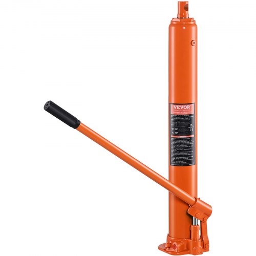 Hydraulisk domkraft med lång kolv, 4 tons motorlyftcylinder med enkelkolvspump och platt bas, Hydraulisk kolvcylinder för motorlyft, Hydrauliska garage-/verkstadskranar, Mekanisk, Lantbruk