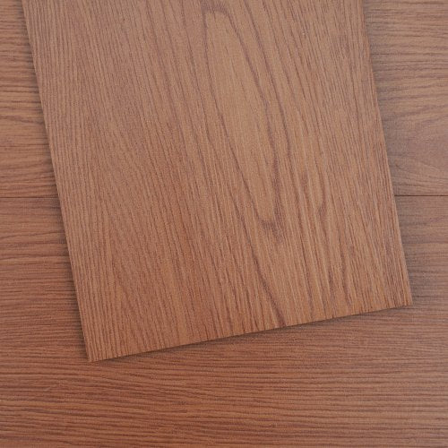 Självhäftande vinylgolvplattor 36 x 6 tum, 36 plattor 2,5 mm tjocka, självhäftande, mörkbruna träådringar, gör-det-själv-golv för kök, matsal, sovrum och badrum, enkelt för heminredning