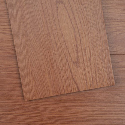 Självhäftande vinylgolvplattor 36 x 6 tum, 36 plattor 2,5 mm tjocka, självhäftande, mörkbruna träådringar, gör-det-själv-golv för kök, matsal, sovrum och badrum, enkelt för heminredning