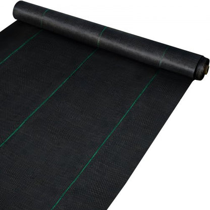 200 x 9144 cm Premium ogräsbekämpningsväv Kraftig 90,7 g, vävd ogräsbekämpningsväv, hög permeabilitet Bra för rabatter, geotextil för underlag, polyeten marktäckare